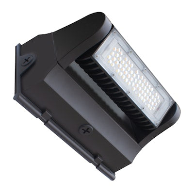 Envision LED Rotating Wall Pack, R-Line, 3CCT Selectable 30k/40k/50k, Bronze, LED-WPROT2-25WS-TRI-BZ