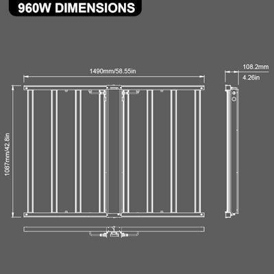 Envision LED Grow Light High Bay: Qube-Line, QB-FSG-8B-7T960W