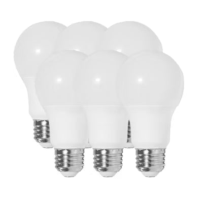 Envision LED, A19 Non-Dimmable LED (6 Pack), 1CCT Selectable 30K, Frosted, LED-A19-9W-30K-ND6