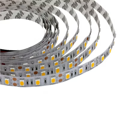 Envision LED 24V Striplight 16.4' Roll Dry Location 2216 Chip 8MM Board/ Cut every 6 LED's, LED-TP-2216-2W-24V95-WW