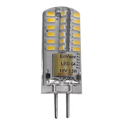 Envision LED T3 (G4) Silicone IP67, Lux-Line, 1CCT Selectable  30K, Clear, LED-G4WP-2.5W-WW