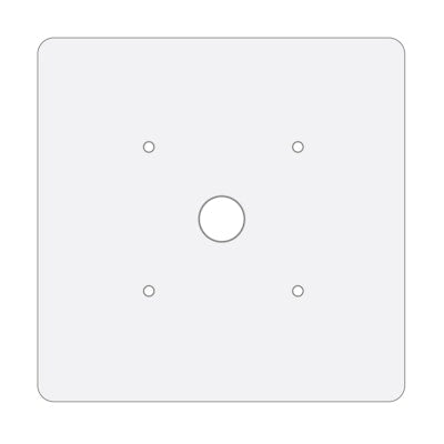 Envision LED Large Square Canopy, 24x24 goof ring, White, 24x24-GF-CP2
