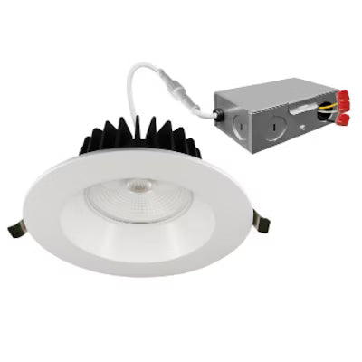 Envision LED 6" Regressed Downlight, 5CCT Selectable  27/30/35/40/50k, White, LED-DLJBX-6RG-24W-5CCT-WH-R