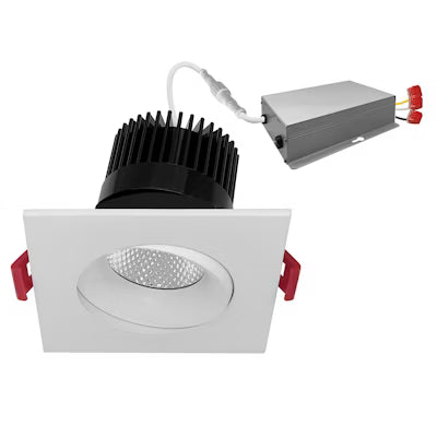 Envision LED 4" Multiple, Single Head, 5CCT Selectable 27K/30K/35K/40K/50K, White, LED-SQM1-4-15W-5CCT-WH
