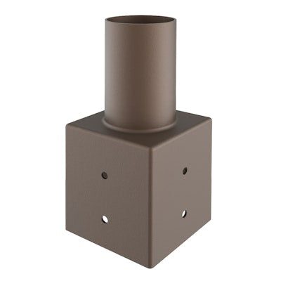 Envision LED Tenon, Square 3" Pole Reducer to 2.36" , Bronze, TN-SQ-3