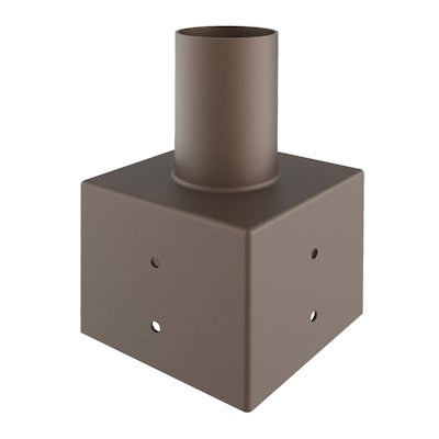 Envision LED Tenon, Square 4" Pole Reducer to 2.36" , Bronze, TN-SQ-4