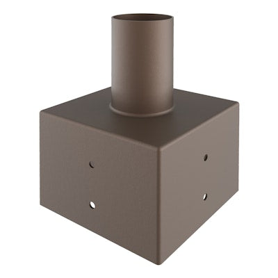 Envision LED Tenon, Square 5" Pole Reducer to 2.36" , Bronze, TN-SQ-5