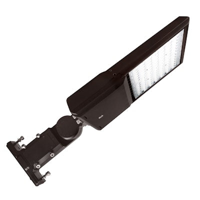 Envision LED Area Light TRI: Bolt-Line w/ Slip Fitter/ Straight Arm Combo, LED-ARL2-3P150W-TRI-BZ-SFA-HV