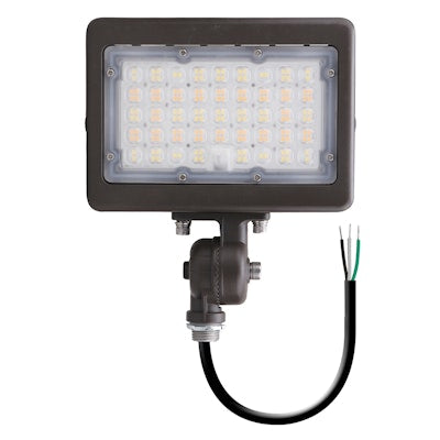 Envision LED Mini Area Flood Lights, M-Line, 3CCT Selectable 30k/40k/50k, Bronze, LED-ARL-2P50-TRI-BZ-KN-PC