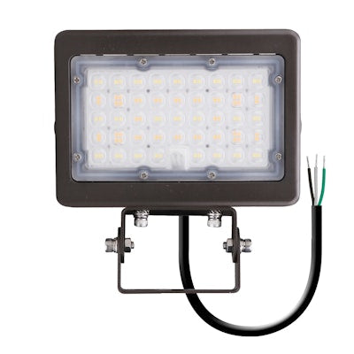 Envision LED Mini Area Flood Lights, M-Line, 3CCT Selectable 30k/40k/50k, Bronze, LED-ARL-2P50-TRI-BZ-TR-PC