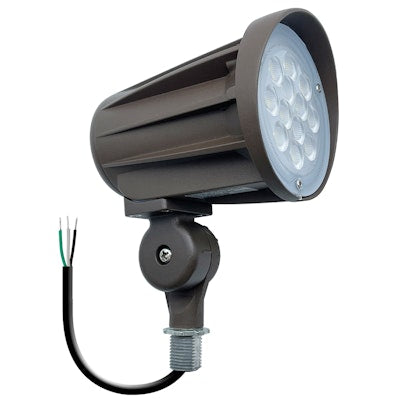 Envision LED Bullet Flood 1/2" Knuckle, M-Line, 1CCT Selectable 30k, Bronze, LED-BLT-28W-30K-BZ-KN-UNV