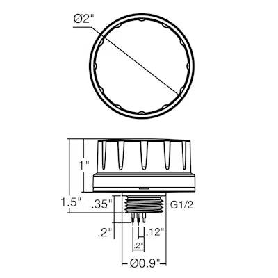 Envision LED Microwave Bi-Level + Daylight: Twist-C, S-TWC-MW-1