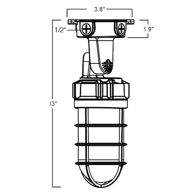 Envision LED Jelly Jar, Tight Vapor Tight Vertical and Horizontal, LED-JJ-21W-TRI
