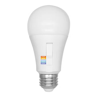 Envision LED, A19 60W Equivalent, 5CCT Selectable 27K/30K/35K/40K/50K, Frosted, LED-A19-9W-5CCT