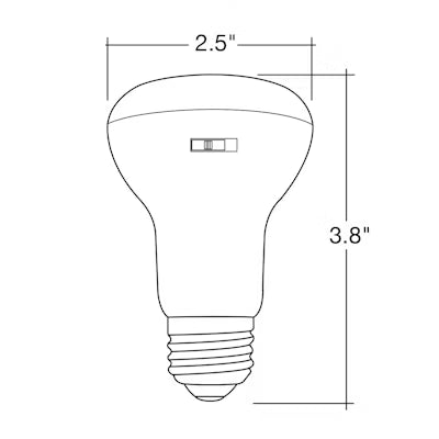 Envision LED, BR20 40W Equivalent,  5CCT Selectable 27K/30K/35K/40K/50K, Frosted, LED-BR20-6W-5CCT