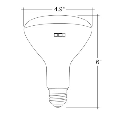 Envision LED, PAR38 100W Equivalent, 5CCT Selectable 27K/30K/35K/40K/50K, Frosted, LED-BR40-13W-5CCT