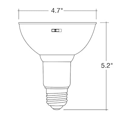 Envision LED, PAR38 100W Equivalent, 5CCT Selectable 27K/30K/35K/40K/50K, Frosted, LED-P38-13W-5CCT