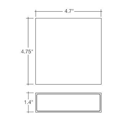 Envision LED Modern Square Sconce Light, M-Line, 5CCT Selectable 27k/30k/35k/40k/50k, White, LED-WSC-UD-15W-5CCT-WH