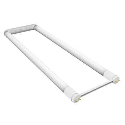 Envision LED T8 6" U-Shaped 22X6 Glass + PC Coating TRIPLE FIT Ballast, or AC Direct Single/Double, 3CCT Selectable 35K/40K/50K, Frosted, LED-T8U-DF-GL-22X6-15W-CTRI