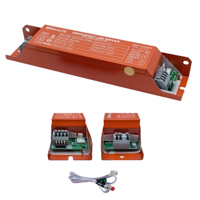 Envision LED Low Voltage Emergency Backup for EXternal Drivers w/ Internal housing space, LED-EMB-4W-LV-INT