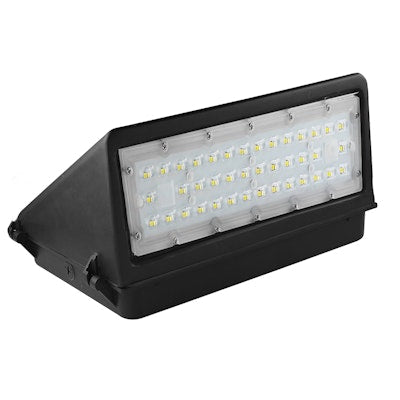 Envision LED Full-Cutoff Wall Pack, FC-Line, 3CCT Selectable 30k/40k/50k, Bronze, LED-WPFC-5P80-TRI-BL-PC