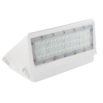Envision LED Full-Cutoff Wall Pack, FC-Line, 3CCT Selectable 30k/40k/50k, Bronze, LED-WPFC-5P80-TRI-WH-PC