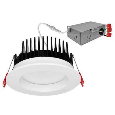 Envision LED 4" Frosted Downlight, M-Line, 5CCT Selectable 27K/30K/35K/40K/50K, White, LED-MDJBX-4-15W-5CCT-WH-R