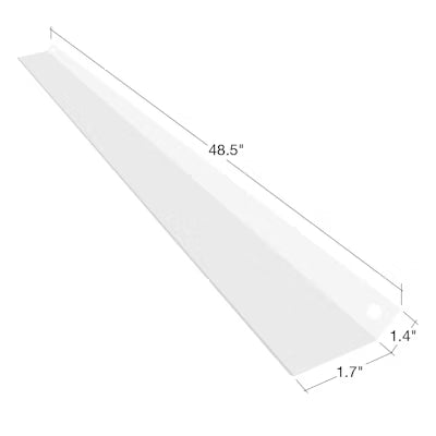 Envision LED 4' Symetric White Reflector, White, T8-4FT-RF