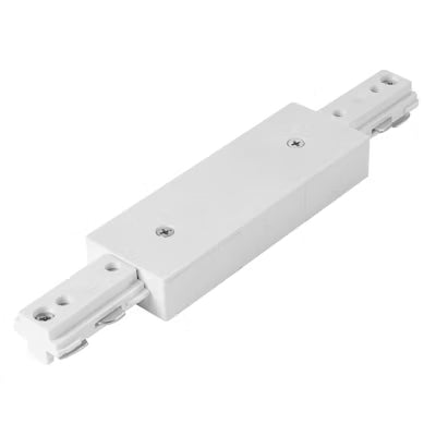 Envision LED Straight Connector, connect two track sectionswith a center feed option, White, TS3-SM-SC-WH