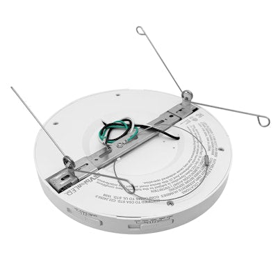 Envision LED 12" Slim-Line Surface Mount Round Bi-Level Motion Sensor, 5CCT Selectable 5000k/4000k/3500k/3000k/2700k, White, LED-SLDSKR-12-23W-5CCT-WH-BMS