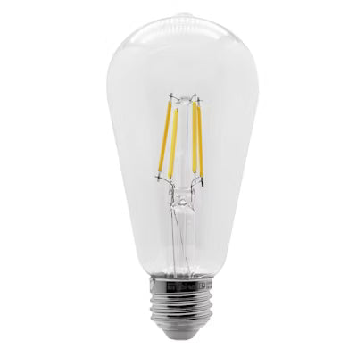 Envision LED Filament ST64 Edison Shape, 1CCT Selectable 3000K, Clear, LED-FLM-ST64-5W-30K