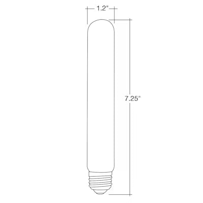 Envision LED Filament T30 Tube, 1CCT Selectable 1800K, Clear, LED-FLM-T30-4W-18K