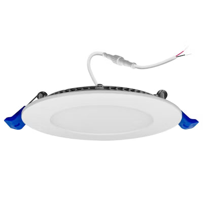 Envision LED 4" EXternal J-Box Round Downlight, Slim-Line Low Voltage, 5CCT Selectable 50K/40K/35K/30K/27K, White, LED-SL-PNL-4R-9W-5CCT-12V