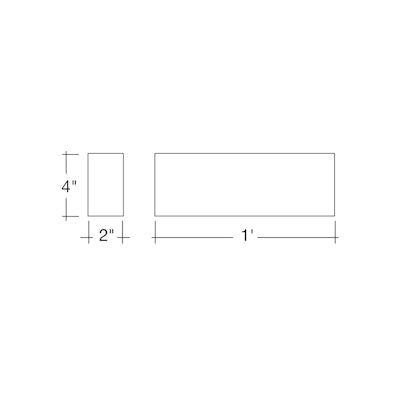 Envision LED ARCY-Line, 2' Architectural Linear fixture (Up/Downlight), 5CCT Selectable 50k/40k/35k/30k/27k, White, LED-ALIN2-2FT-3P25-UD-5CCT-WH