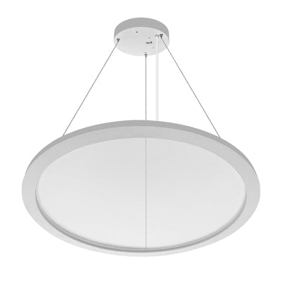 Envision LED ARCY-Line, Architectural Circular 23" Suspended Up/Down Light, 3CCT Selectable 30k/35k/40k, White, LED-SRD-23-50W-UD-RTRI-WH