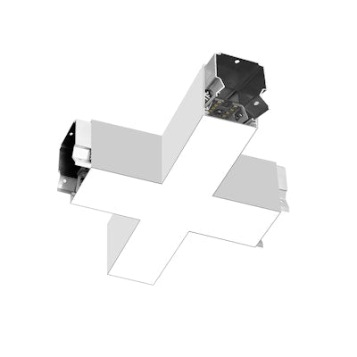 Envision LED ARCY-Line, X-Shape Connector Downlight, 5CCT Selectable 50k/40k/35k/30k/27k, White, LED-ALIN2-X-D-5CCT-WH