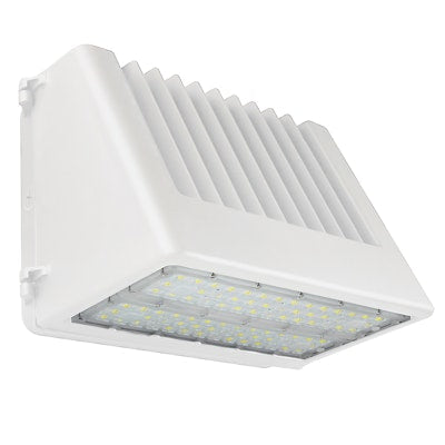 Envision LED Full-Cutoff Wall Pack, FC-Line, 3CCT Selectable 30k/40k/50k, White, LED-WPFC-5P150-TRI-WH-PC