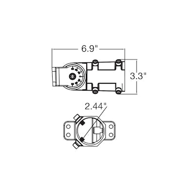 Envision LED ARL3 Slip Fitter, White, ARL3-SF-WH