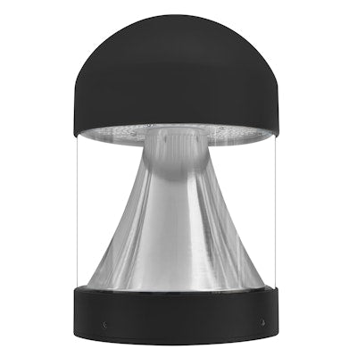 Envision LED Bollard Head, Round Cone Dome Top, 5CCT Selectable 27k/30k/35k/40k/50k, Black, LED-BLD-RD-5CCT-CN-DM-BL