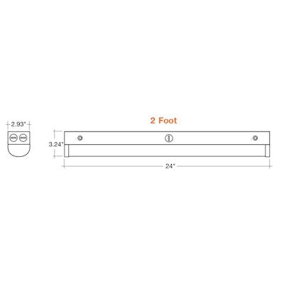 Envision LED 4 ' Round Strip,  4CCT Selectable 30k/35k/40k/50k, White, LED-RST-4FT-3M40W-4CCT