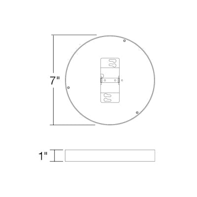 Envision LED SLDSKR-7, EM Backup Empty Body for All Models, White , SLDSKR-7-EMB-EMPTY-UNV