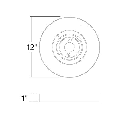 Envision LED SLDSKR-12, EM Backup Empty Body for All Models, White, SLDSKR-12-EMB-EMPTY-UNV