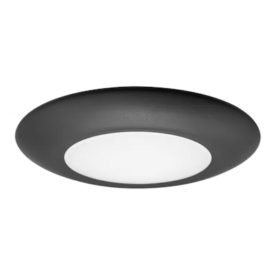 Envision LED 6" Disk Lite, Cusp-Line, 5CCT Selectable 27K/30K/35K/40K/50K, Black, LED-CDSK-6-15W-5CCT-BLK