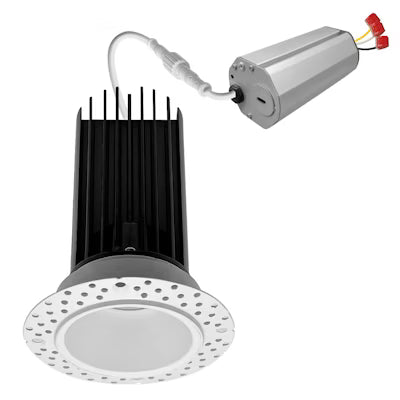 Envision LED 2" Round Downlight, Trimless-Line, 5CCT Selectable 27K/30K/35K/40K/50K, White, LED-DLJBX-TML-2R-15W-5CCT-WH