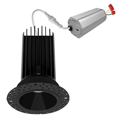 Envision LED 2" Round Downlight, Trimless-Line, 5CCT Selectable 27K/30K/35K/40K/50K, Black, LED-DLJBX-TML-2R-15W-5CCT-BLK