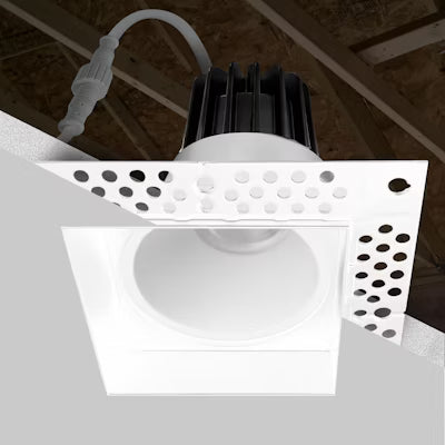 Envision LED 2" Square Downlight, Trimless-Line, 5CCT Selectable 27K/30K/35K/40K/50K, White, LED-DLJBX-TML-2SQ-8W-5CCT-WH