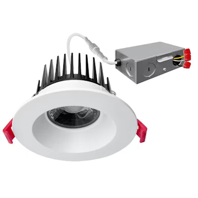 Envision LED 4" Regressed Downlight 5CCT, 5CCT Selctable 27K/30K/35K/40K/50K, White, LED-DLJBX-4RG-18W-5CCT-WH-R