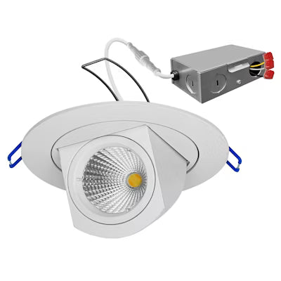 Envision LED 4" Scoop Downlight (Canless), 5CCT Selectable 27K/30K/35K/40K/50K, White, LED-SL-SCP-4R-12W-5CCT-WH
