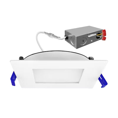 Envision LED 8" Square Slim Panel Wafer Downlight, 5CCT Selectable 27K/30K/35K/40K/50K, White, LED-SL-PNL-8SQ-3P22W-5CCT-WH