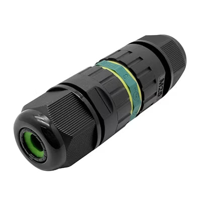 Envision LED Waterproof J-Box Coupling, 3-Wire, Black, JBX-WP-3P